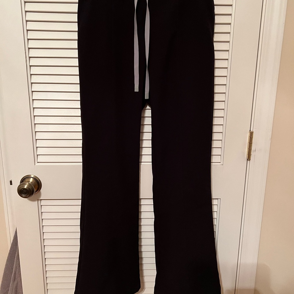Black Figs flare scrub pants